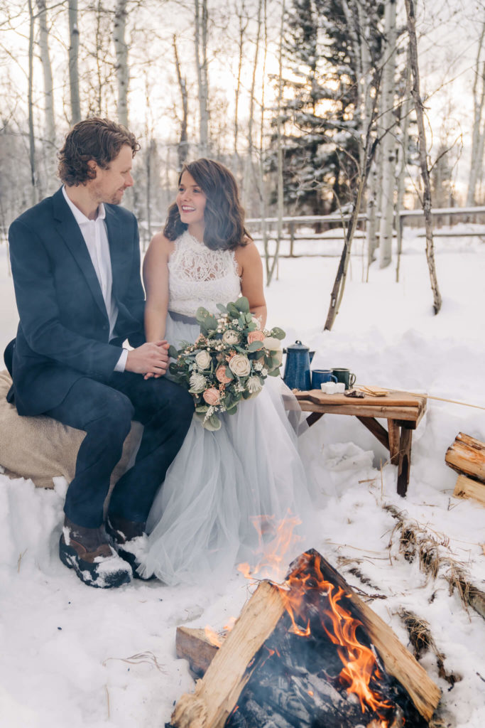 Winter elopement inspiration