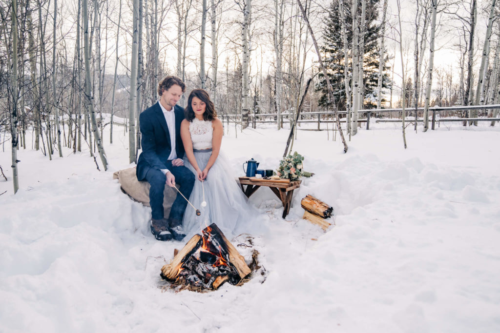 winter elopement inspiration