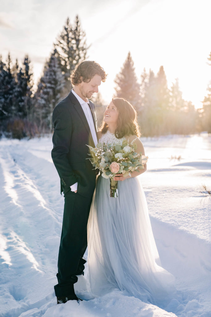 Winter elopement inspiration