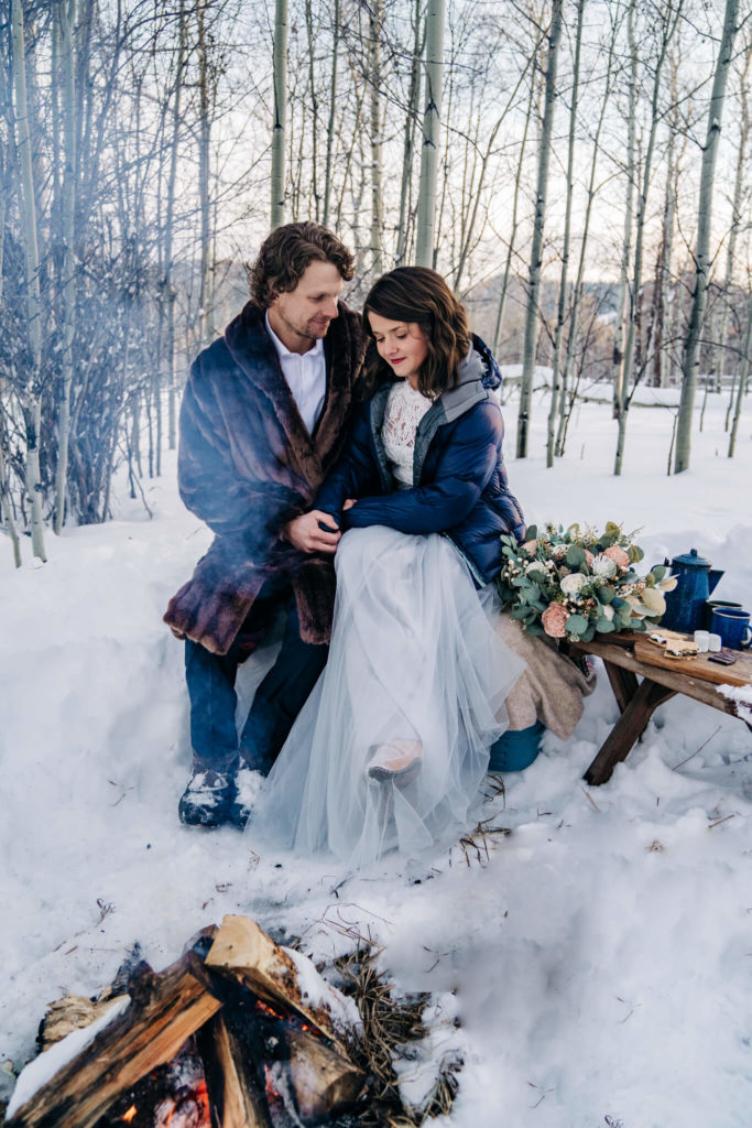 Dress warm for your winter elopement